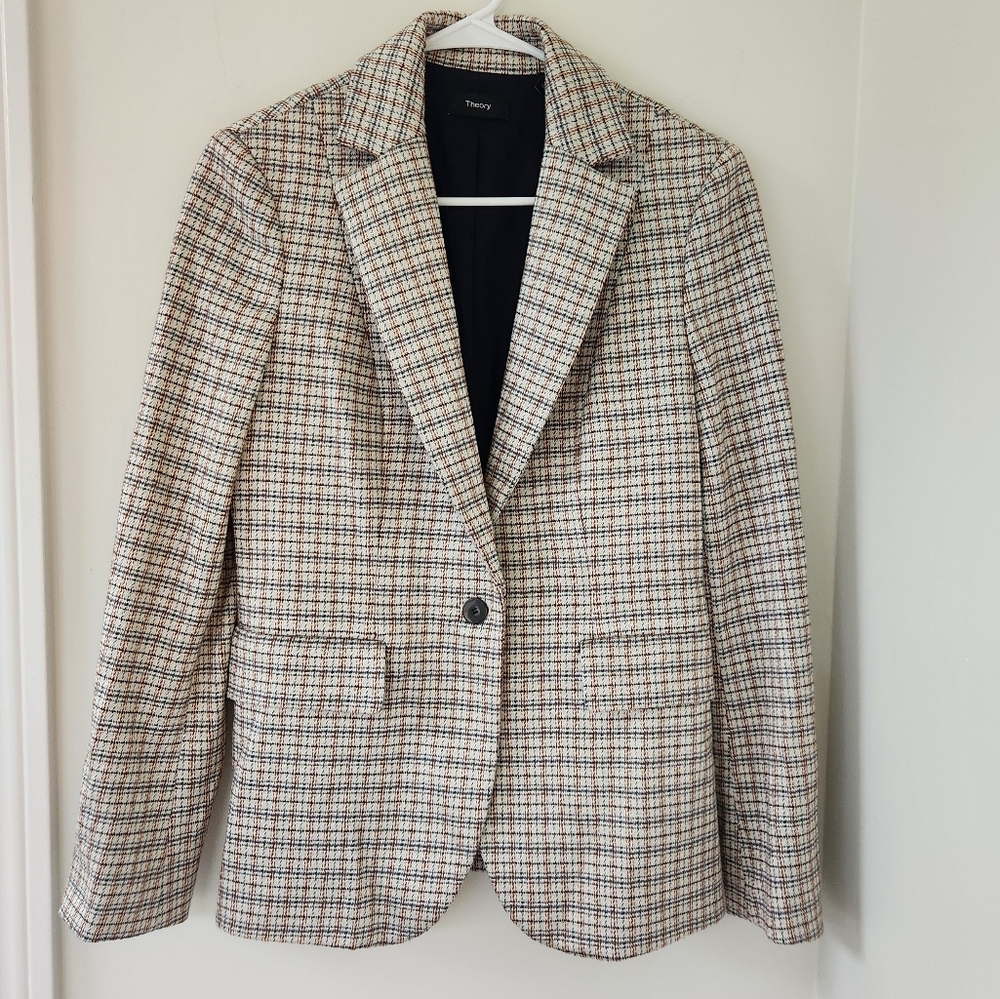 Theory Grid Riding Blazer - Picture 2 of 6